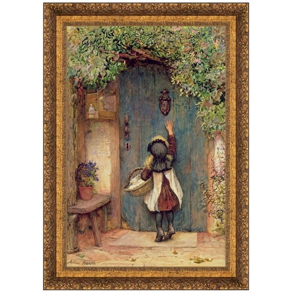 VINTAGE "THE VISITOR" Framed  ART PRINT  Home & Garden Party